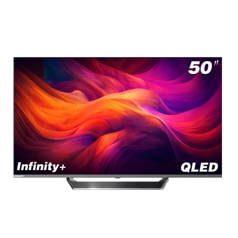 تلفزيون جي-جارد إنفينيتي CQG 50 بوصة ذكي بتقنية QLED بدقة 4K، معدل تحديث 144 هرتز، نظام Google TV، دولبي أتموس - جي-جارد